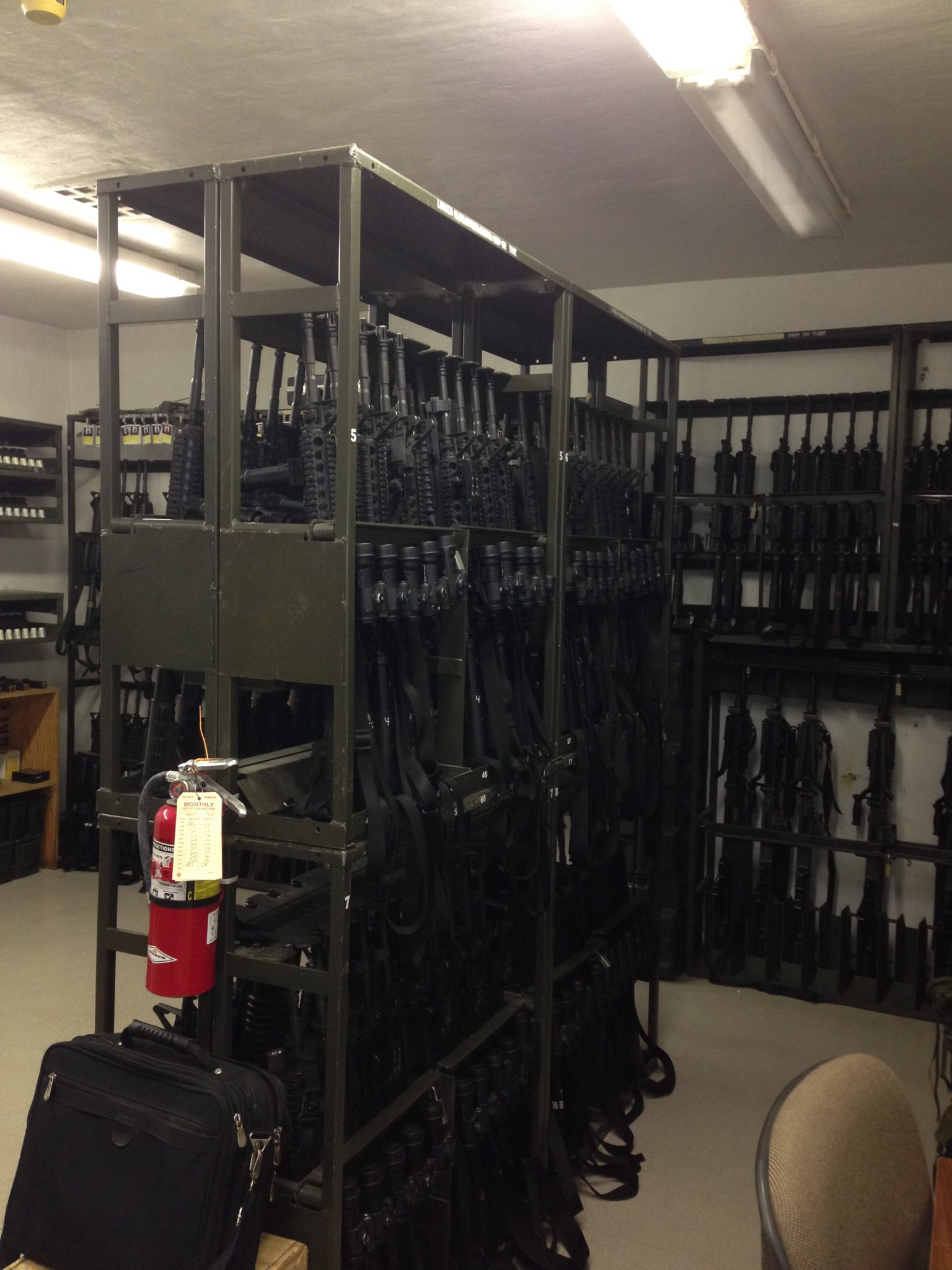 Company Arms Room Weapon Racks