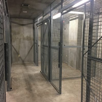 Welded Wire Armory Cage Installation