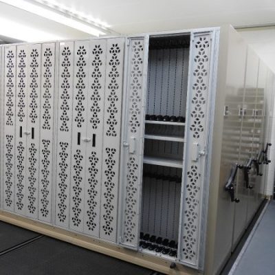 Mobile Weapon Storage System with steel end panels