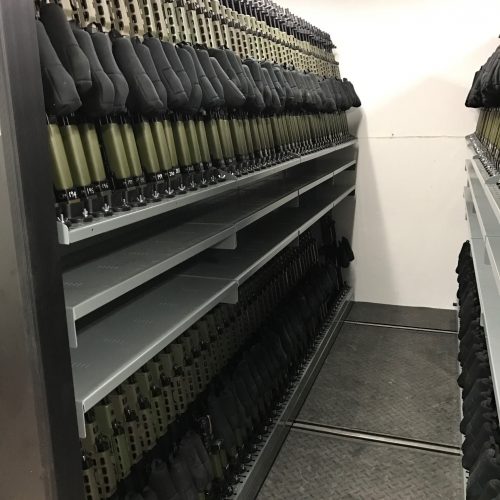 Mobile Weapon Shelving Systems