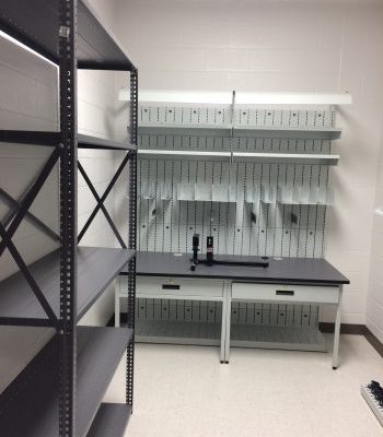 Industrial Armory Weapon Storage Shelving