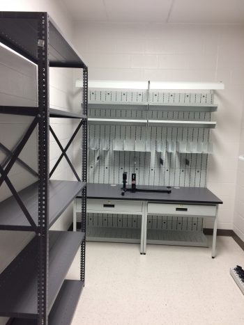 Industrial Armory Weapon Storage Shelving