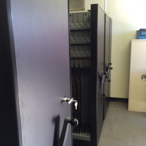 Mobile Weapon Shelving Secure Storage