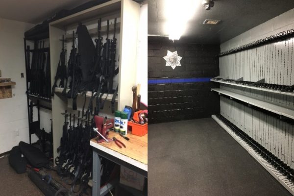 weapon storage before and after