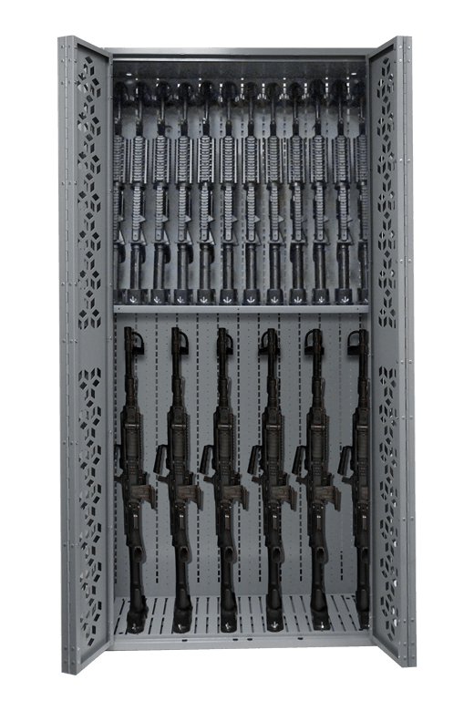 Combat Weapon Rack - 76 inch Weapon Rack - M249 SAW & M4