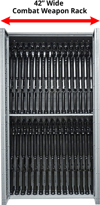 42 Inch Wide Combat Weapon Rack