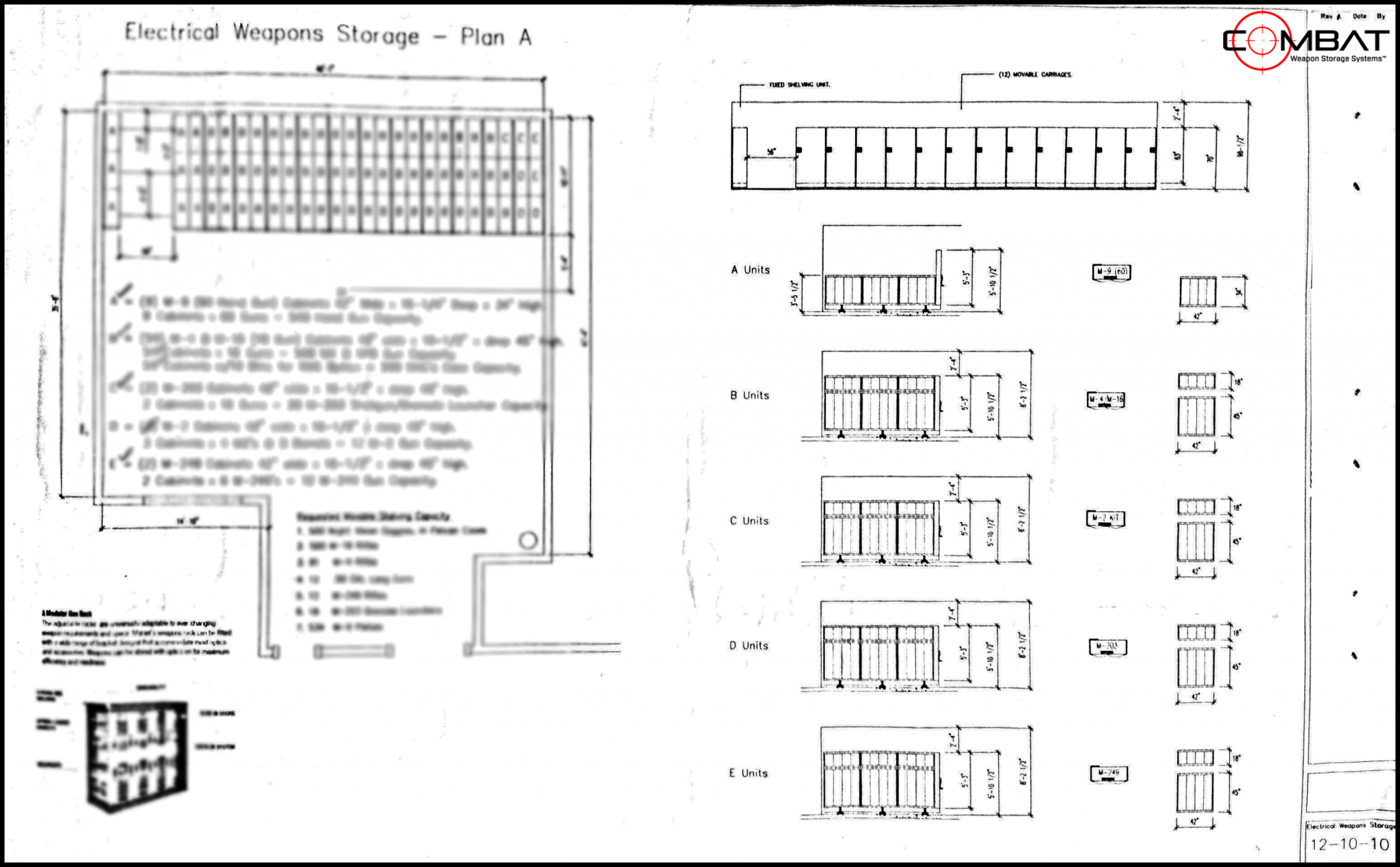 Armory Planning - Weapon Storage