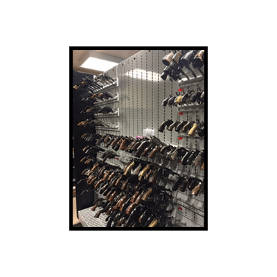Firearm Evidence Room Storage for Pistols