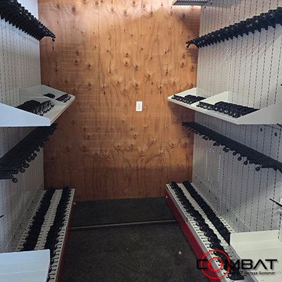 Forensic Firearm Lab Shelving - Weapon Storage Panels