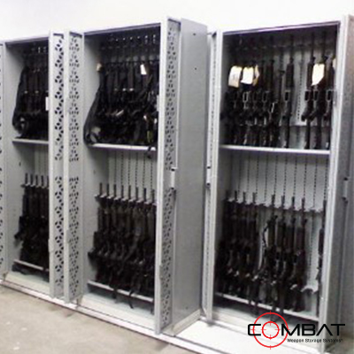 Weapon Storage Solutions - Lateral Mobile Weapon Storage System - Weapon Storage Solutions - Sliding Weapon Storage