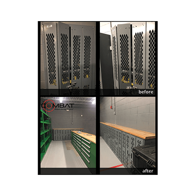 Weapon Rack Security Inspection Before and After